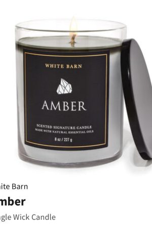 WhiteBarn Amber Scented Candle